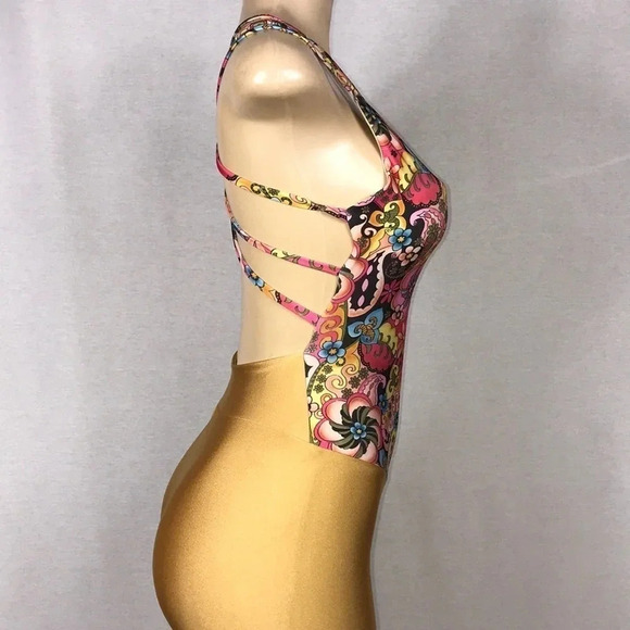 Zuliana Designer Activewear short romper Made in USA NWT - Picture 4 of 6